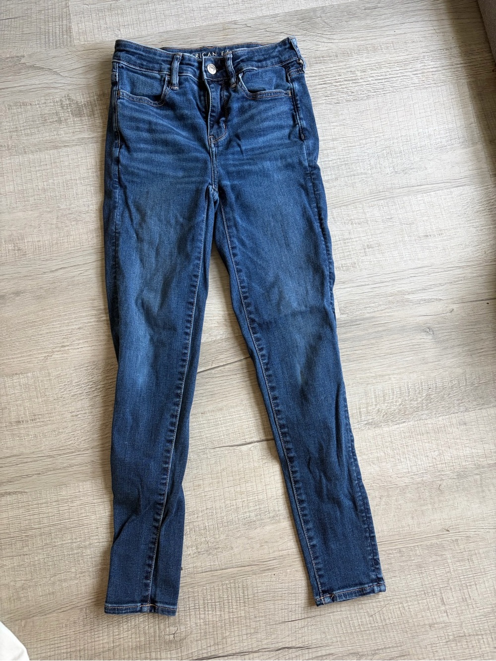 American Eagle Outfitters Women's Skinny Jeans - Dark Blue Wash